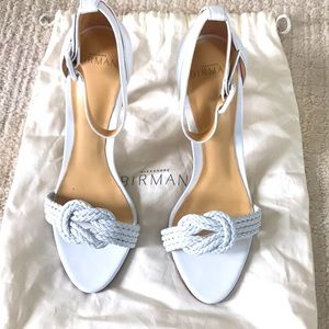 Alexandre Birman white bridal Sandals Size 7, never worn!